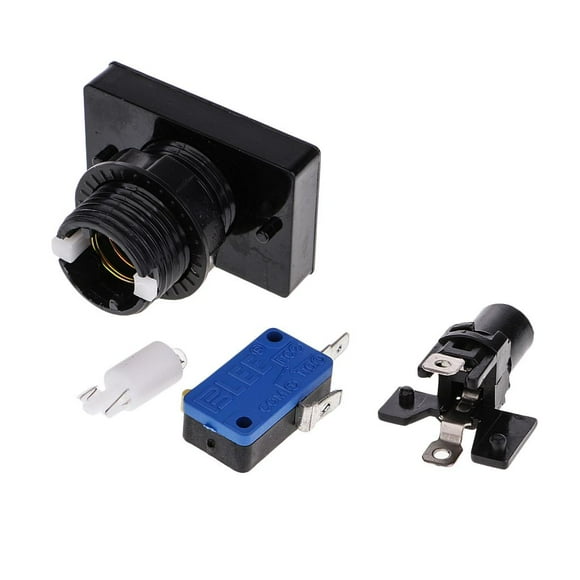 Lámpara Cuadrada LED 12V DC Yotijar Botón de Interruptor de Límite Rectangular para Videojuego de Arcade Blanco