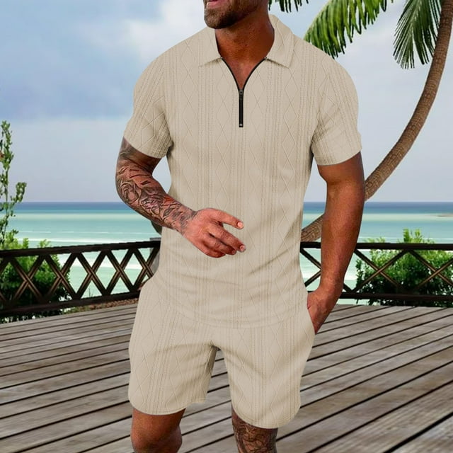 Men's Summer Solid Color Casual Short Sleeved Modern Suits for Men Suite Men Italian Wool Suits for Men Slim Fit Suede Suit for Men Slim Fit Tuxedo Men Graduation Suits for Men Light Tuxedo 36s Suit