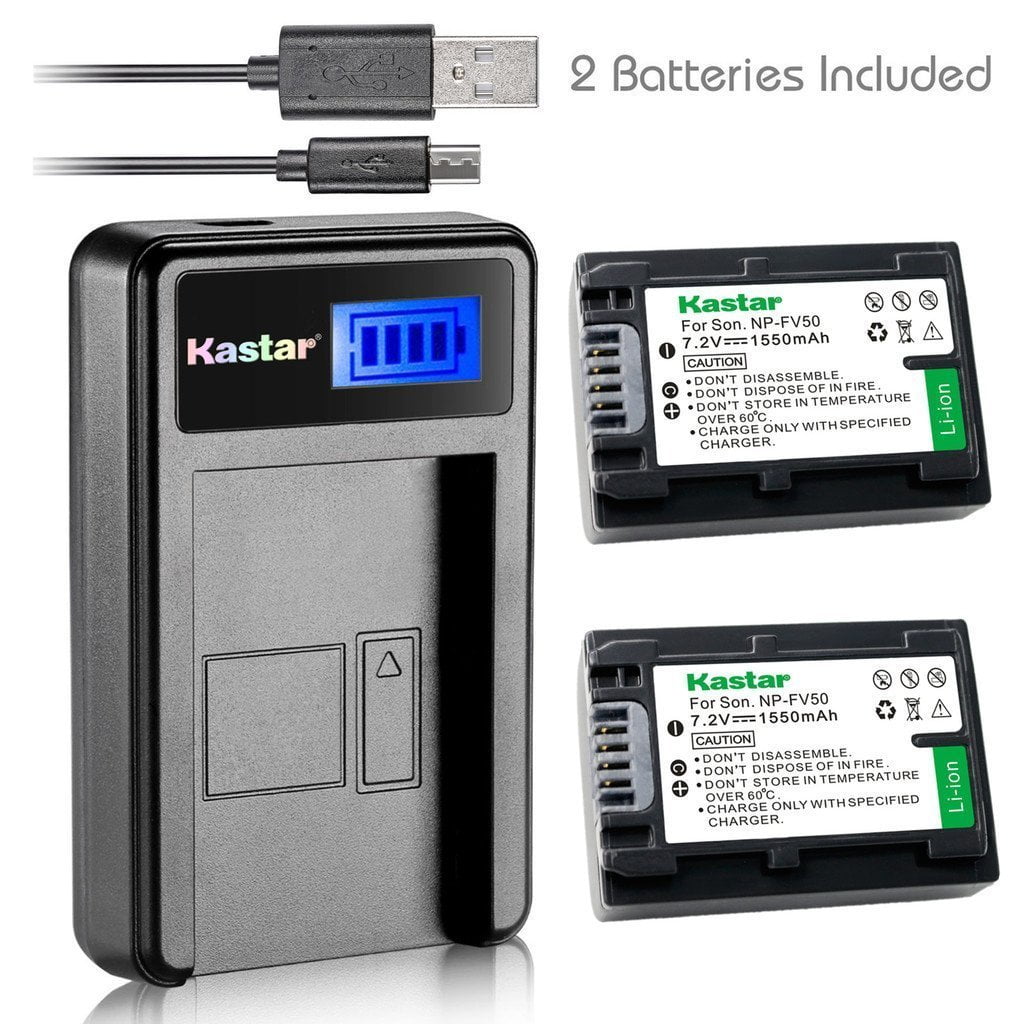 NP FV70 LCD LADEGERÄT für Sony Handycam FDR AX100E 2x NP FV70 LCD LADEGERÄT für Sony Handycam FDR AX100E 2x