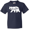 thumbnail image 3 of Inktastic Montana White Bear Silhouette Youth T-Shirt, 3 of 5