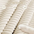 thumbnail image 5 of FFH 79.1" Oversized Cloud Sectional Couch, Convertible L Shaped Sleeper Sofa, 3 Seater Corduroy Living Room Chaise Sofa, Beige, 5 of 16