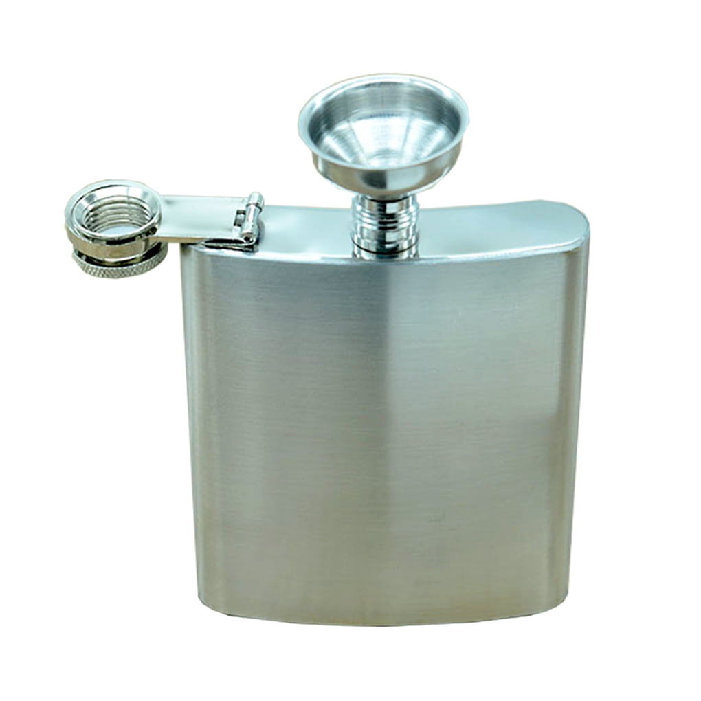 Stainless Steel Wine Pot Hip Flask ​Whisky Flagon Fishing Alcohol Bottle 3 