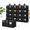 Black-16 Pack, variant on 16 Pack Black Extra Large Storage Bins with Lids for Clothes and Moving