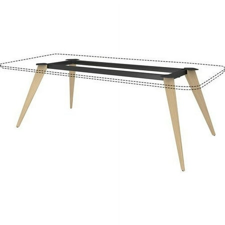 UPC: 0035255162265 | Lorell Wood Base for 96 Natural Four Leg Base – 4 Legs – 28.50  Height – Assembly Required