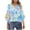#029-Sky Blue, variant on Neewe Long Sleeve Shirts for Women 2025 Fall Tops Floral Print Pleated Dressy Casual Blouses