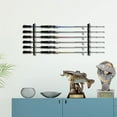 thumbnail image 3 of czcpp-2 Pack Horizontal Fishing Rod Storage Rack Holder Wall Mount, Fishing Pole Holders to Hold 6 Rods, Wall Mounted Fishing Rod Rack, Kayak Fishing Pole Holder Storage Rack, 3 of 4