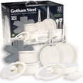 thumbnail image 1 of Gotham Steel 18 Piece Aluminum Ceramic Nonstick Detachable Handle Cookware Set in Cream, 1 of 8