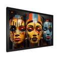 thumbnail image 5 of Designart "Minimalist Depiction Of African Tribal Women III" African Tribes Picture Framed Wall Decor, 5 of 5