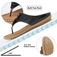 thumbnail image 3 of Ablanczoom Slippers Womens Sandals Flip Flops Massage Comfortable Casual Summer Slides Shoes, 3 of 6