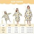 thumbnail image 3 of joogoo Wearable Blanket Hoodie for Cute Parrot Birds Flannel Sherpa Pocket 3-14 YR S, 3 of 7