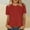 Wine#01, variant on Women's Summer Cotton T Shirts Top Plus Size Crewneck Short Sleeve Shirt Casual Solid Oversized Round Neck Loose Fits Comfy Basic Tee Shirt