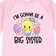 thumbnail image 4 of Inktastic Easter I'm Gonna Be a Big Sister with Purple and Pink Eggs Girls Long Sleeve Baby Bodysuit, 4 of 5