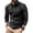 Black, variant on Kalauyu Men's Casual Shirts Classic Long Sleeve Basic Button T-Shirt Lightweight Cotton Golf Tops with Pocket