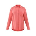 thumbnail image 5 of Time and Tru Women's Double Cloth Cotton Shirt with Long Sleeves, Sizes XS-XXXL, 5 of 5