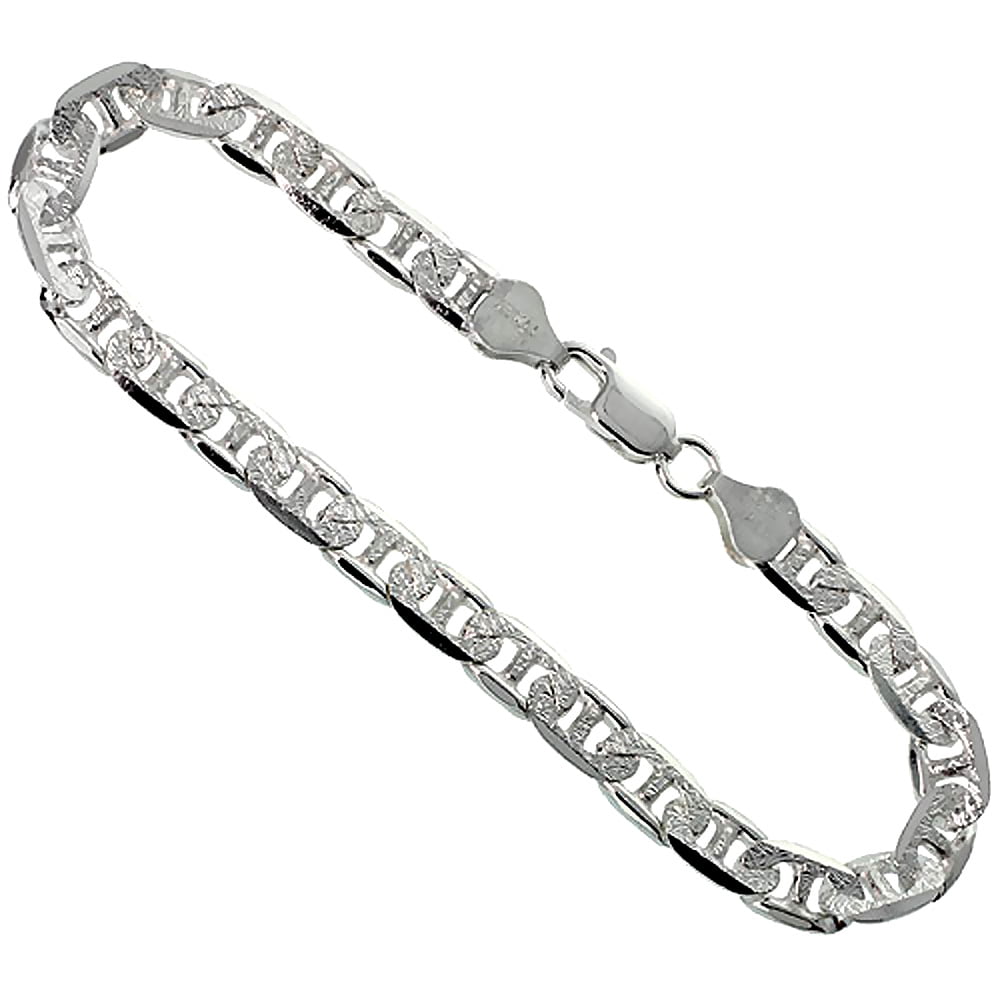 925 Sterling Silver Italian Diamond Cut 