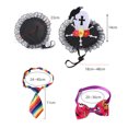thumbnail image 2 of Halloween Pet Hat Bow Tie Set Modeling Cat Dog Festive Costume Transformation Set, 2 of 6