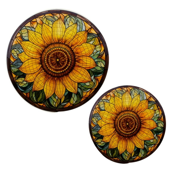 Sunflower Pot Holders Set Trivets Hot Pads Cotton Mats for Cooking