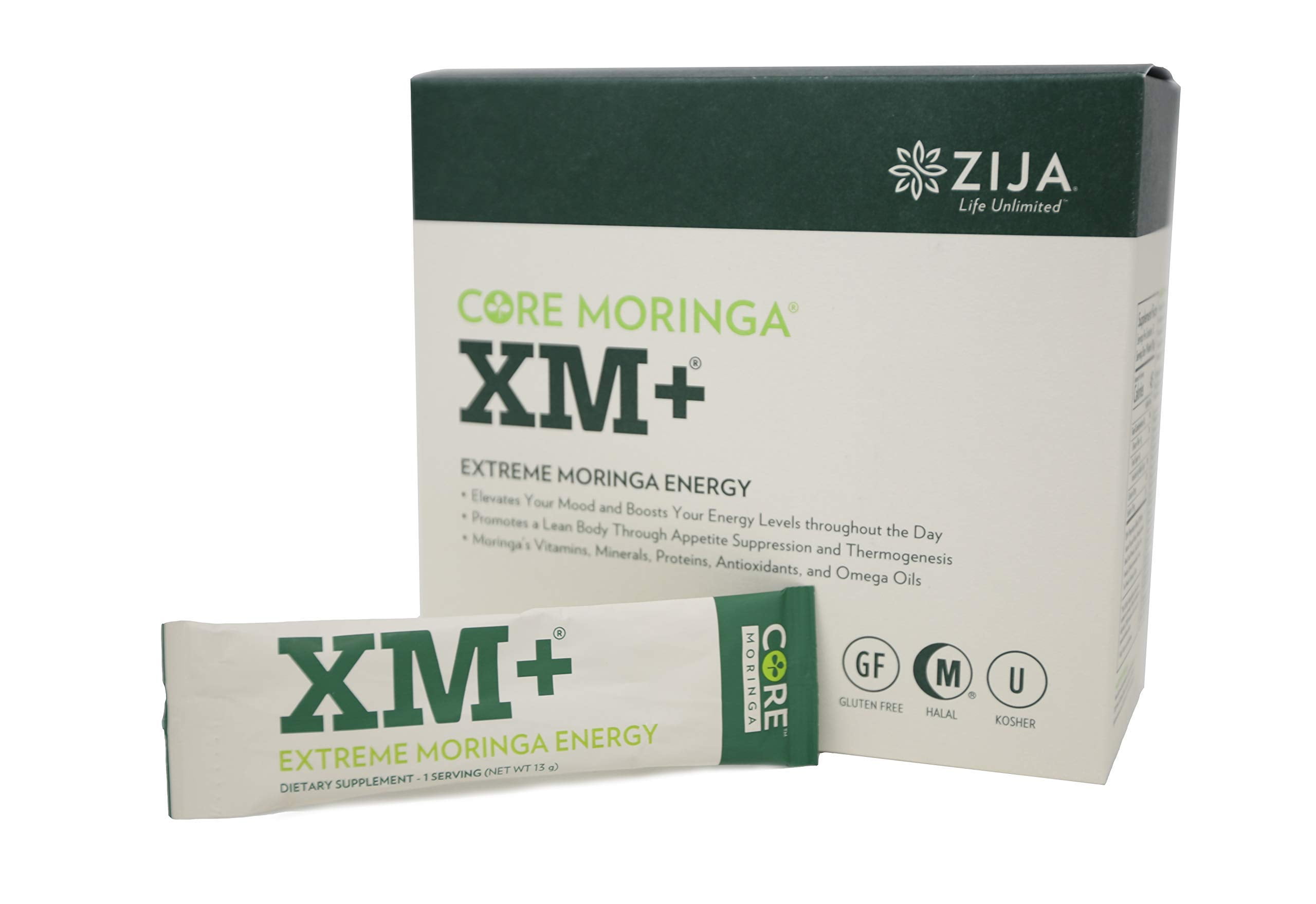 Zija XM+ Pure Moringa Tree Leaf Natural Supplement | Instant 
