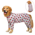 thumbnail image 2 of Miaododo Cotton Large Dog Clothes Pajamas Medium Dog  Costume Jumpsuits Clothes for Dogs 2020 Male Female Fully Covered Belly (Cartoon Animals,34(Chest 89cm)), 2 of 7
