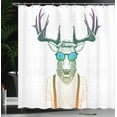 thumbnail image 3 of Ambesonne Shower Curtain, , 69"Wx75"L, Emerald Orange, 3 of 4
