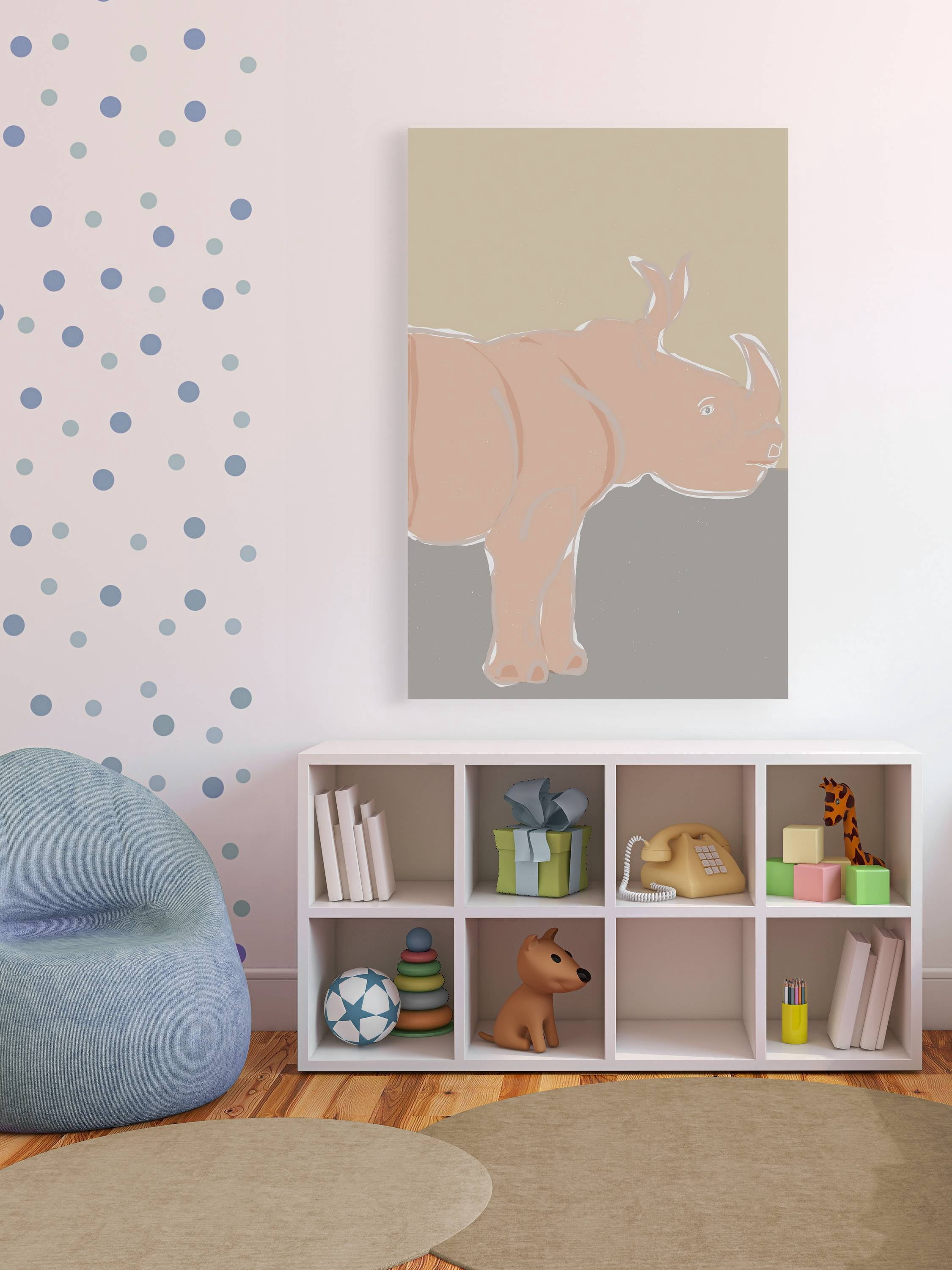 Marmont Hill Pastel Zoo I Canvas Wall Art