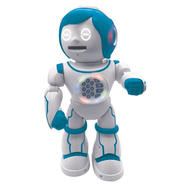 Lexibook Powerman Kid Robot Educativo Bilingüe Inglésesp Juguete Que Camina Habla Baila y Canta Programación STEM para Contar y Crear Historias Pruebas y Lanzamiento de Discos ROB90EN09