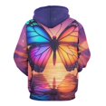 thumbnail image 3 of Dreamy Purple Butterfly Pattern 3d Sweatshirts Hoodie Fashion Casual Personality Men's Women Street Hoodie Pullovers Long Sleeve Comfortable Top, 3 of 6