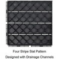 thumbnail image 5 of Domi Outdoor Living 2787-27P Patio 12"x12" Composite Interlocking Decking Tile, 27 Pieces One Pack, Dark Grey, 5 of 6