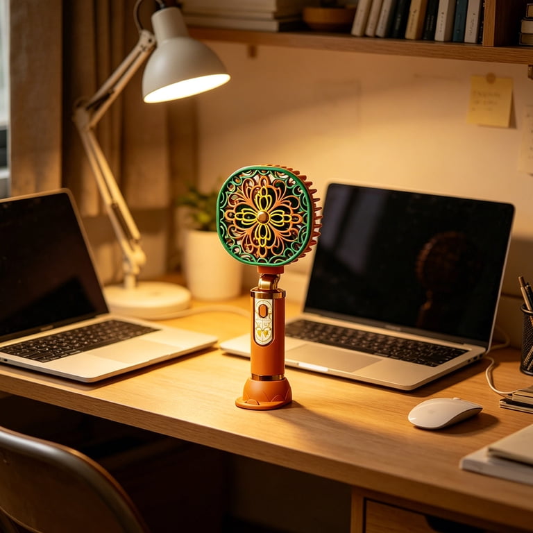 GOGO♡ ZZkhGO Portable Handheld Fan, USB Rechargeable Mini Fan with Phone