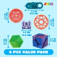 thumbnail image 4 of Joyfy 6 Pcs 3D Printed Fidgets Spin Fractal Click Gear Stress Relief Toys for Kids & Adults, Metallic Color ADHD Autism Product, Sensory Tools, Gifts for Birthday Christmas, 4 of 9