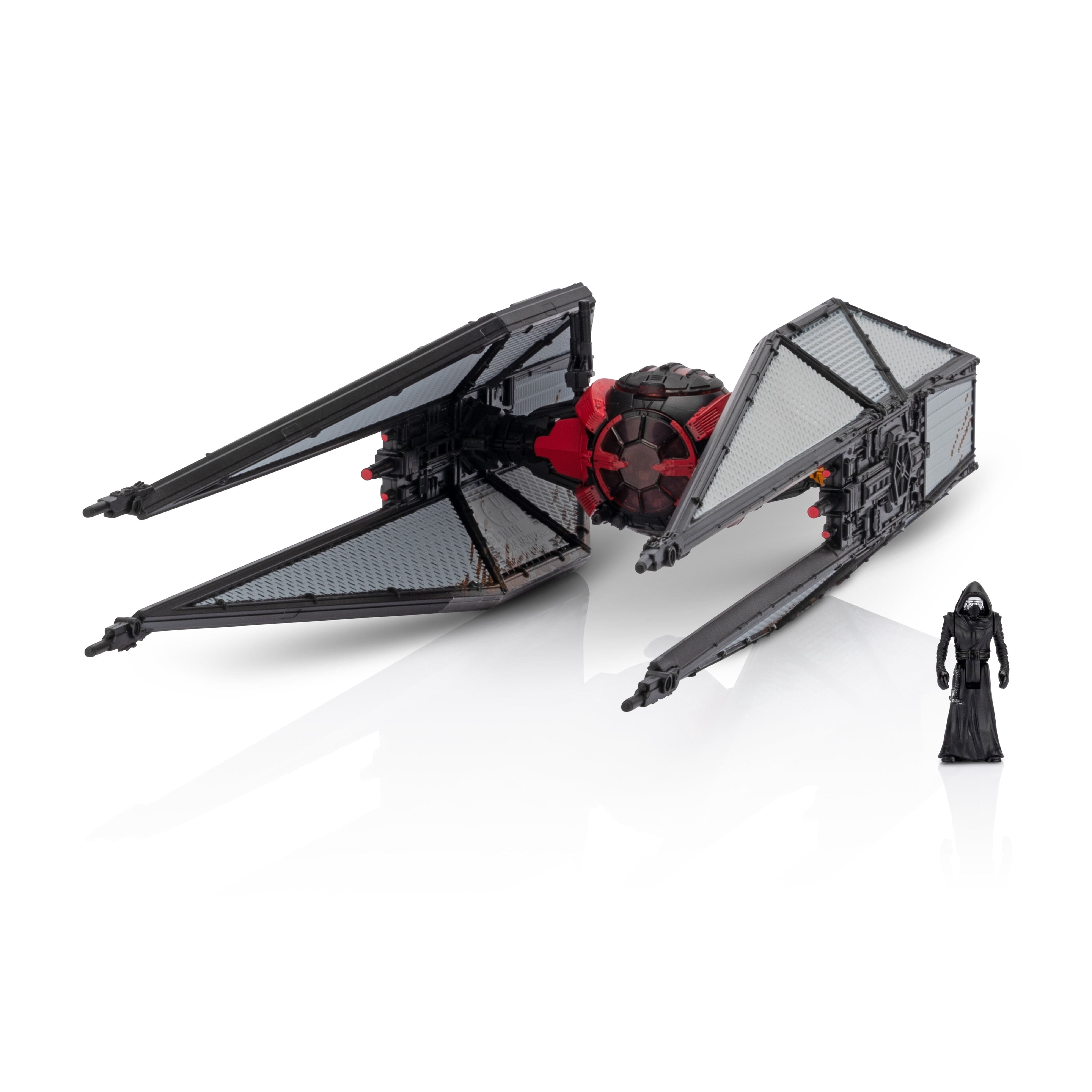 STAR WARS Micro Galaxy Squadron TIE Whisper (Destroyed) - 5 inch Rare Edition Vehicle with 1 inch Micro Figure Accessory
