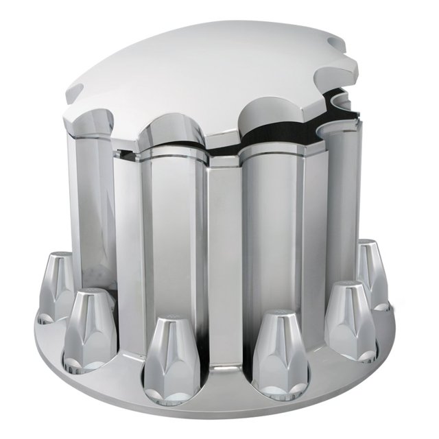 GG Grand General 40190 Chrome ABS Rear Axle Cover Standard Hub with Standard Screw 33 mm Lock Cover