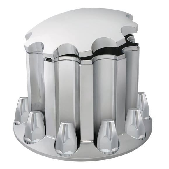 GG Grand General 40190 Chrome ABS Rear Axle Cover Standard Hub with Standard Screw 33 mm Lock Cover