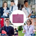 thumbnail image 6 of Unique Bargains Lanyards for ID Badge Card Holder with Strap Durable for Work IDs Rose Red, 6 of 6