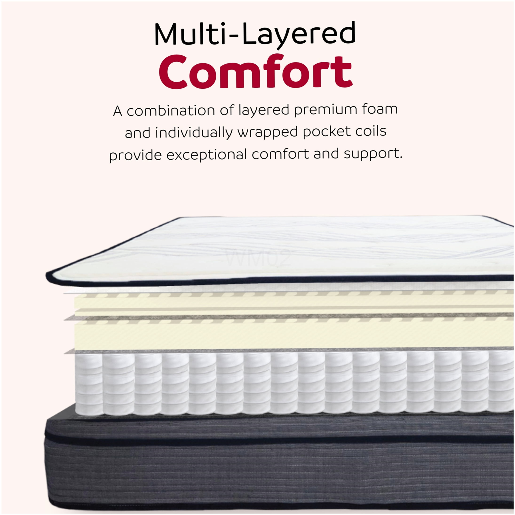 14 Inch King Hybrid Mattress, Medium Firm Feel, CertiPUR-US Certified Foam, Cooling Gel Infusion, Motion Isolation & Edge Support