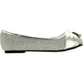 thumbnail image 2 of Lasonia Girls Flat Shoes with Bow and Rhinestone Accent, 2 of 4