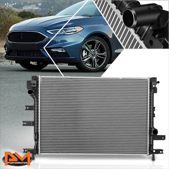 PM PERFORMOTOR for 17-20 Lincoln MKZ/Ford Fusion 2.7L 3.0L Aluminum Cooling Radiator DPI-13628