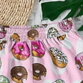thumbnail image 6 of SUYOLL Children Boys Summer Shorts with Donut Print Elastic Waist Comfortable Casual Outfit Pair Classic Pants 2-14 Years, 6 of 7