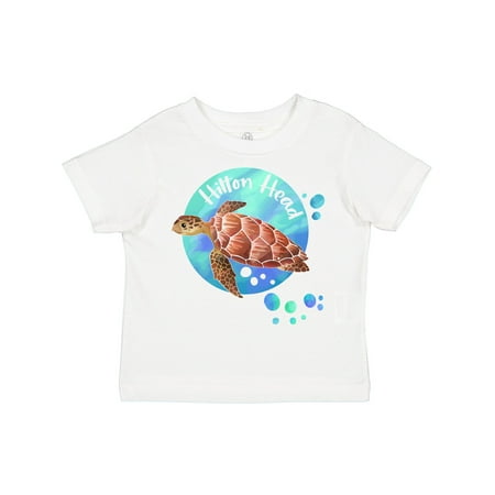 

Inktastic Hilton Head Sea Turtle and Bubbles Gift Toddler Boy or Toddler Girl T-Shirt