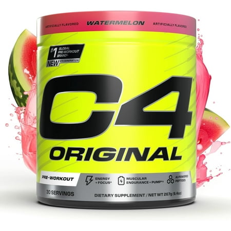C4 Original Pre-Workout Powder, Watermelon, 30 Servings