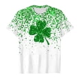 thumbnail image 4 of T Shirts for Girls 8-10 Shamrock Graphic Short-Sleeve T-Shirt Trendy St. Patrick's Day Shirt Irish Sweatshirt Shirt T Shirts for Boys and Girls 6-7 Years（Green）, 4 of 4