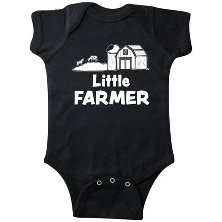 

Inktastic Little Farmer Barn Silo and Cows Gift Baby Boy or Baby Girl Bodysuit