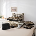 thumbnail image 5 of Homewish Bohemian Moth Animal Bedding Comforter Set 7 Pieces, Vintage Damask Flower Full Bedding Set, Tribal Mandala Style Reversible Fitted Sheet Flat Sheet, Breathable Home Decor, 5 of 7