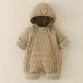 thumbnail image 5 of ABATAB Baby Boys Girls Snowsuit Newborn Cozy Unisex Winter Coat Infant Hoodies Jumpsuit Toddler Fall Winter Rompers Outfit, 5 of 5