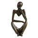 thumbnail image 4 of Conjunto de estatua de moderno, esculturas abstractas, decoración del hogar para estantería, mesa de café, estante, escritorio, decoración de Derecho L mayimx Escultura del pensador, 4 of 9