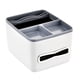 thumbnail image 2 of Caja de almacenamiento universal para reposabrazos de coche, organizador de pañuelos y portavasos para agua gris blanco, 2 of 9