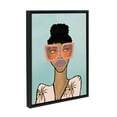 thumbnail image 2 of Kate and Laurel Sylvie Fashion Girl 2 Framed Canvas Wall Art by Kendra Dandy, 18x24 Black, Chic Vibrant Home Decor, 2 of 8