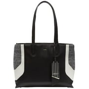 DKNY Jade Wide Handbag Tote (Gray/Black)