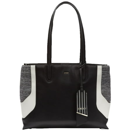 DKNY Jade Wide Handbag Tote (Gray/Black)