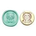 thumbnail image 1 of EIMELI Round-shaped Stamp Head 3D Relief Copper Head for Wedding Card (Triceratops), 1 of 10